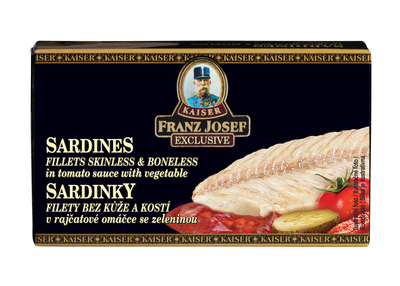 Fileti sardine u umaku od rajčice s povrćem 90g