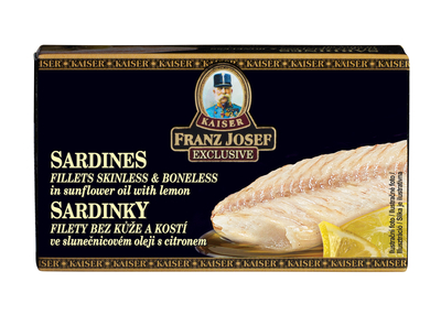 Fileti sardine u suncokretovom ulju s limunom 90g